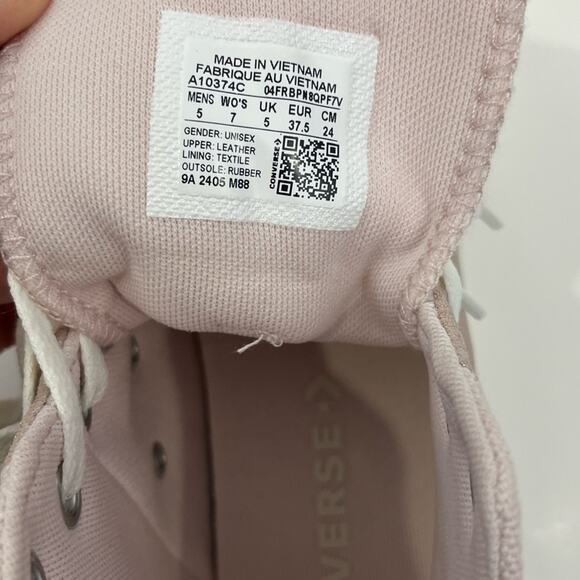 Converse Chuck Taylor All Star suede sneakers in pink metallic 7 - Picture 10 of 11